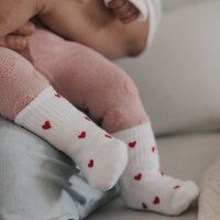 Babysocken "Allover Herzen rot" von...