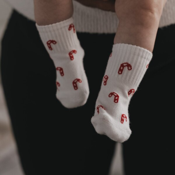 Babysocken "Allover Zuckerstangen" von Eulenschnitt 16-18