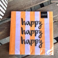 Serviette 33x33 "Happy"