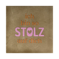 Bunte Fliese "Ich bin so stolz auf dich" von Yett