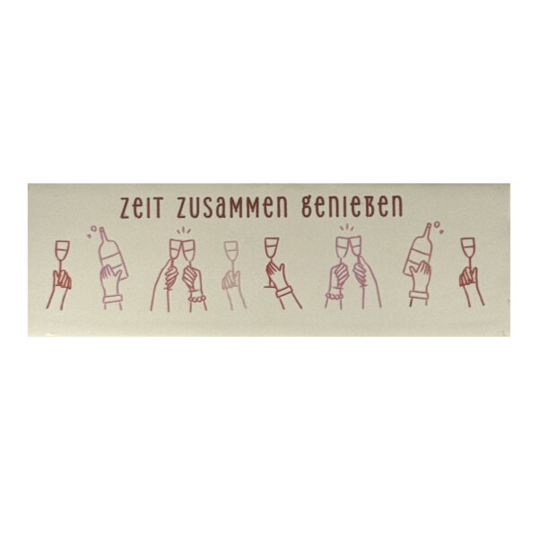 Bunte Fliese "Zeit zusammen genießen" von Yett
