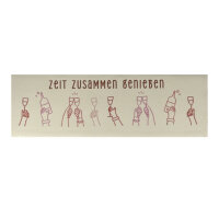 Bunte Fliese "Zeit zusammen genießen" von...