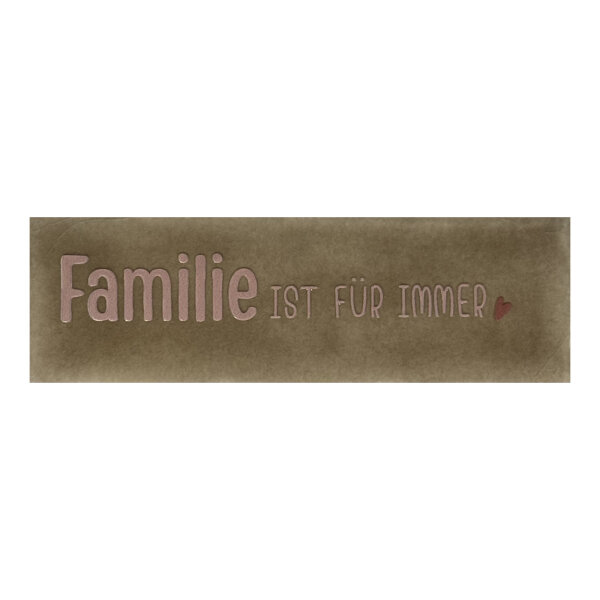Bunte Fliese "Familie ist für Immer" von Yett
