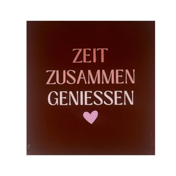 Bunte Fliese "Zeit zusammen genießen" von Yett