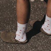 Socken "Allover Herzen rot" von Eulenschnitt 35-38