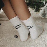 Socken "Driving home for christmas" von Eulenschnitt 43-46