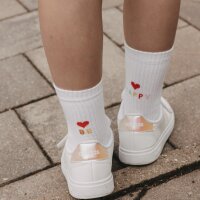 Socken Kids "Be happy" von Eulenschnitt 23-26