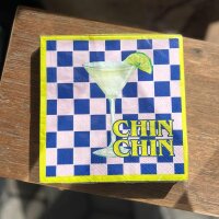Serviette 33x33 "Chin Chin"
