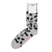 Socke Leo Cashmere "grey multi" von Unio Hamburg