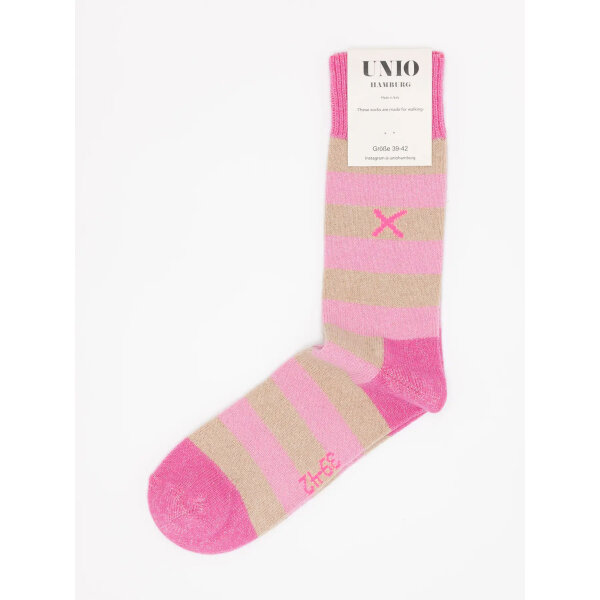 Socke Cosy Glitzi "barbie-toast-rose" von Unio Hamburg