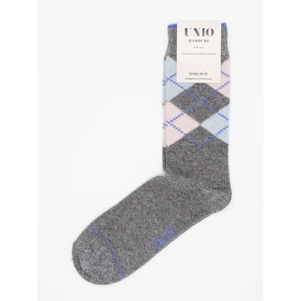 Socke Argy Glitzi "anthra-amethyst" von Unio Hamburg