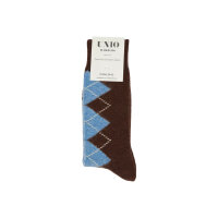 Socke Venezia "brown-multi" von Unio Hamburg