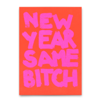 Postkarte "Same Bitch" von Deli Cards