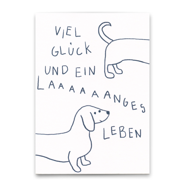Postkarte "Langes Leben" von Deli Cards