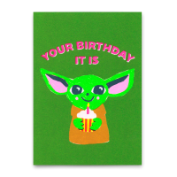 Postkarte "Your Birthday it is" von Deli Cards