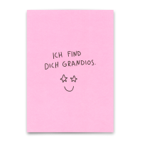 Postkarte "Ich find dich grandios" von Deli Cards