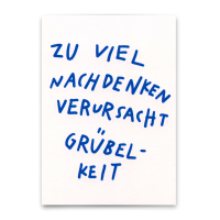 Postkarte "Nachdenken verursacht...