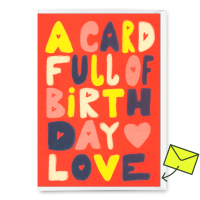 Klappkarte "Birthday love" von Deli Cards