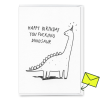 Klappkarte "Fucking dinosaur" von Deli Cards