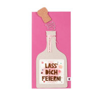 Knallkorkenkarte"Lass Dich feiern" von Good old...