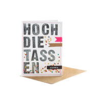 Buchstabenkarte "Hoch die Tassen" von Good old...