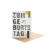 Buchstabenkarte "Zum Geburtstag" von Good old...