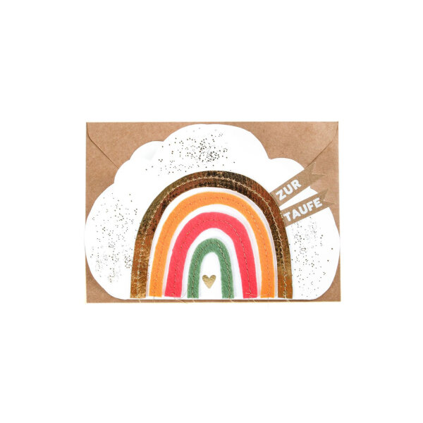 Regenbogenkarte "Zur Taufe" von Good old friends