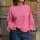 Langarm Shirt "Streifen" neonpink-rosa One Size
