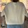 Rautenpullover creme-taupe One Size