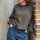Leichtes Sweatshirt Stripe "Leo braun" One Size