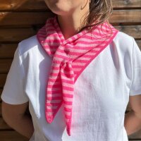 Dreieckstuch 100% Wolle "pink-rosa"