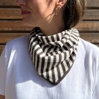 Dreieckstuch 100% Wolle "Marone-creme"
