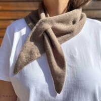 Dreieckstuch 100% Wolle "taupe"