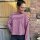 Langarm Shirt "Streifen"bordeaux-rosa" One Size