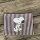 Kosmetiktasche Snoopy Streifen "braun-hellblau"
