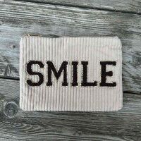 Kosmetiktasche Smile beige-braun