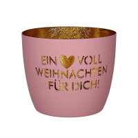 Windlicht Madras "Ein Herz voll Weihnachten für...
