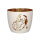 Windlicht Madras "Weihnachtsmann" weiß/gold von Giftcompany