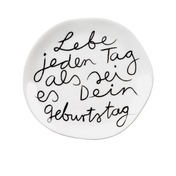 Kleiner Teller "Lebe jeden Tag" von Räder