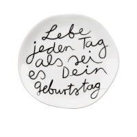 Kleiner Teller "Lebe jeden Tag" von Räder