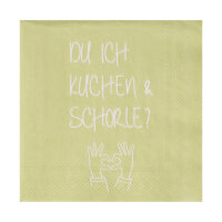 Cocktailserviette 25x25 "Du.Ich.Kuchen und...