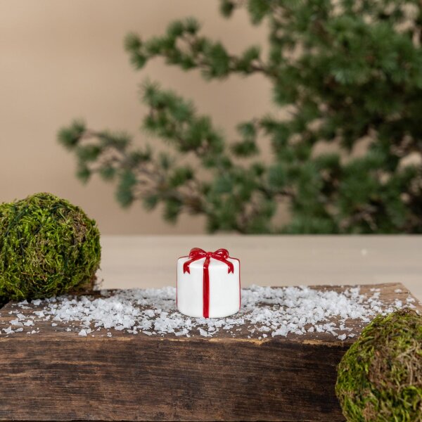 Keramikgeschenk "Kramhult white/red round" von Storefactory