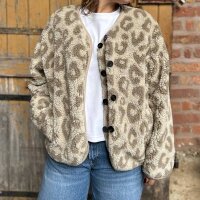 Teddyjacke "Leo" beige-taupe