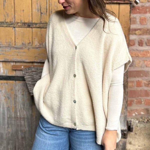 Oversize-Weste Sina "beige" One Size