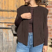 Cordweste braun One Size
