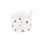 Zuckerdose mit Löffel "sugar bowl white/brown hearts" von Bastion Collections