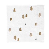 Servietten / Napkin "White/Xmas Trees Brown"...