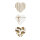 Herzteller "white brown" von Bastion Collections