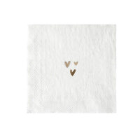 Servietten / Napkin "White/CIAO" von Bastion Collections
