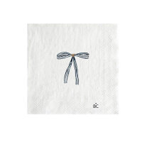 Servietten / Napkin "White/Little Bow blue" von...
